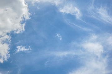 Blue sky with clouds