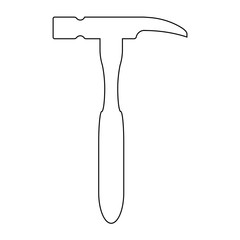 Hummer the black color icon .