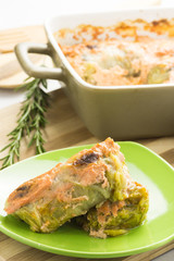 Cabbage rolls with vegetable feeling.