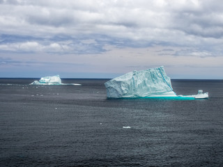 Colorful view of Icebergs near St. John's, Newfoundland, Canada, North America