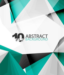 3d triangle polygonal abstract vector