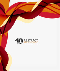 Vector wave lines abstract background