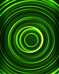 Neon circles abstract background