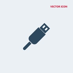 usb connector vector icon