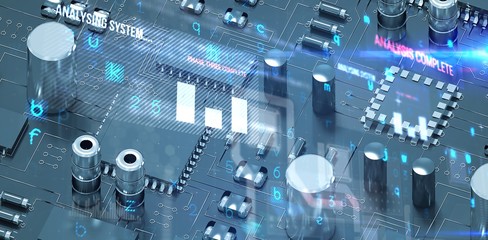 Composite image of virus background