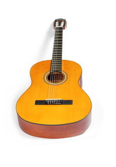 Obraz premium Acoustic guitar isolated on white background