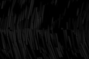 Background line black geometriccolor pattern abstract concept 3D rendering.