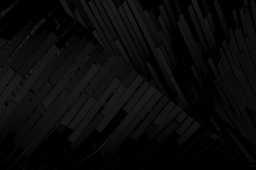 Background line black geometriccolor pattern abstract concept 3D rendering.