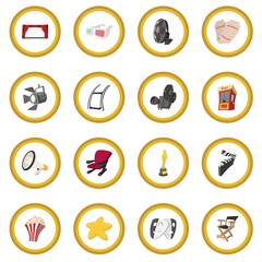 Cinema cartoon icon circle