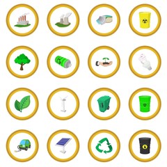 Ecology cartoon icon circle