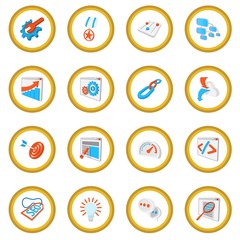 Seo 16 cartoon icon circle