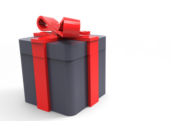 ribbon wrapped gift package