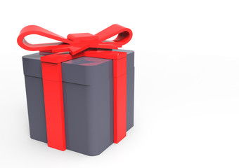 ribbon wrapped gift package
