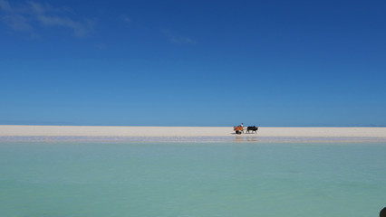 Fototapeta na wymiar Spiaggia nell'isola di Nosy Iranja, Madagascar