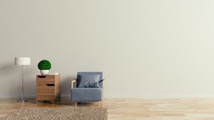 Armchair relax leisure,3D rendering