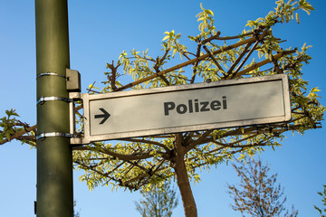 Schild 145 - Polizei