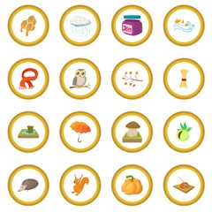 Autumn icon circle