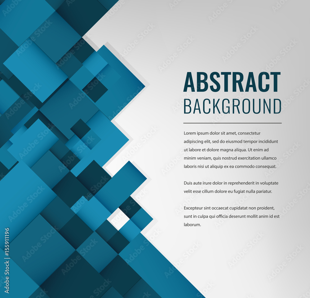 Wall mural abstract background with colorful squares. business design template. vector