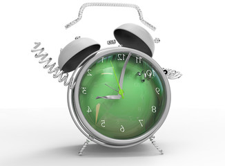 Fragmented  crazy clock 3D