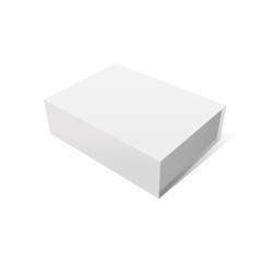 Elegant white vector Box Mockup