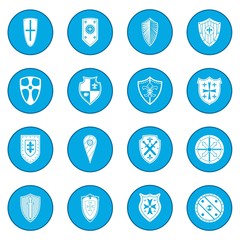 Shields icon blue