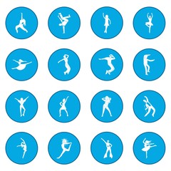 Dances icon blue