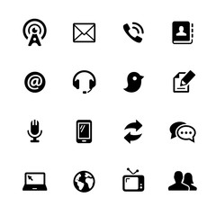 Communications Icons // Black Series - Vector icons for your digital or print projects.