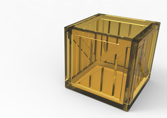 Frame Wooden Box 3D