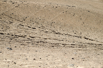 Cracked soil