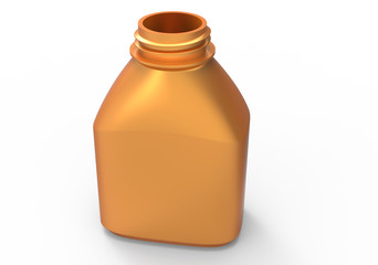 Glass bottle 3D
