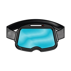 virtual reality glasses icon vector illustration design