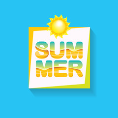 vector summer sale template banner.