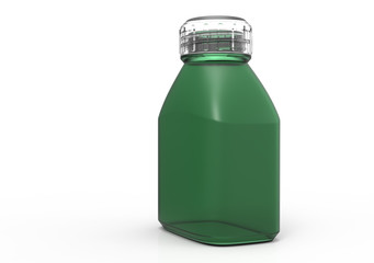 Glass bottle 3D