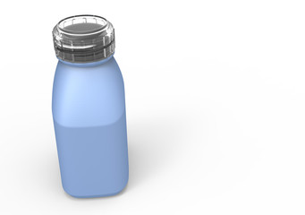 Glass bottle 3D