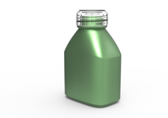 Glass bottle 3D