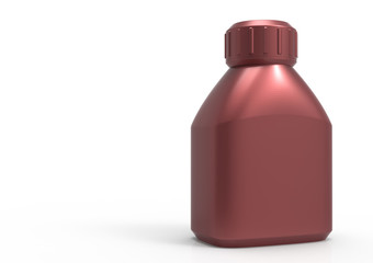 Glass bottle 3D