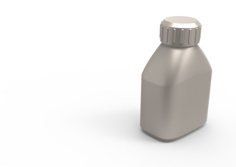 Glass bottle 3D