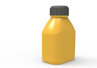 Glass bottle 3D