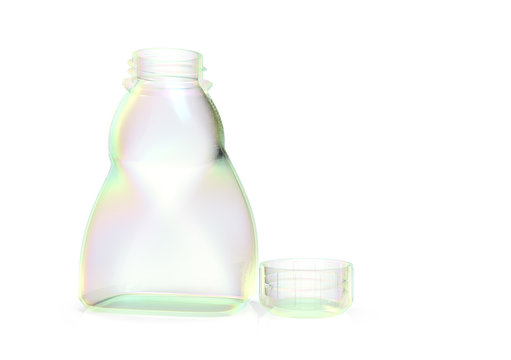 Glass bottle 3D