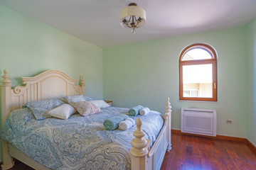Interior of a bedroom in a villa
