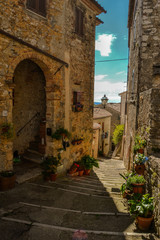 Fototapeta na wymiar Tuscany country, Stone houses