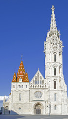 Fototapeta na wymiar Budapest - Cattedrale di Mattia Corvino