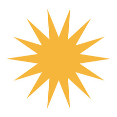 star carnival decoration ornament celebration icon vector illustration