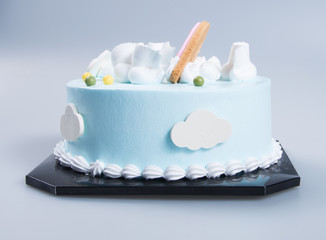 cake or birthday cake on a background.