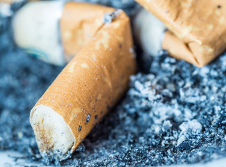 Zigarettenkippe Makro