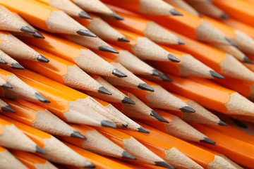 Background of yellow pencils