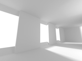 Obraz premium Abstract Modern White Architecture Background