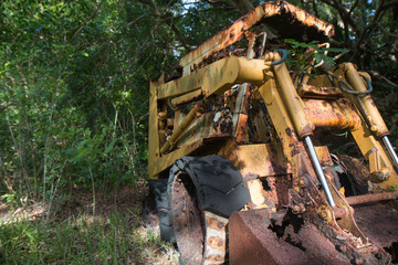 Fototapeta premium Abandoned construction equipment