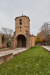 Fototapeta na wymiar Sant Joan de les Abadesses village in Girona, Spain