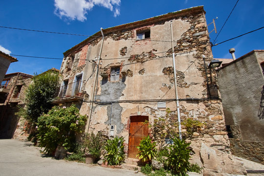 Rabos village in Girona, Spain
